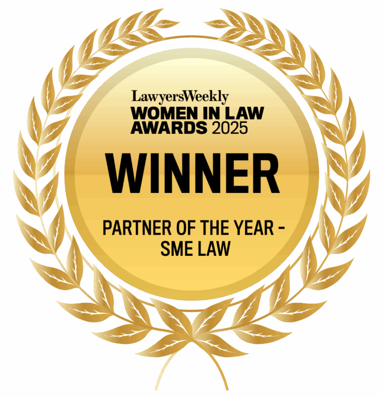 Simone Rees Winner Seals Partner of the Year SME Law